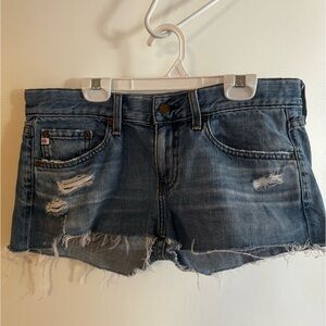 AG SIZE 27 ripped jean shorts